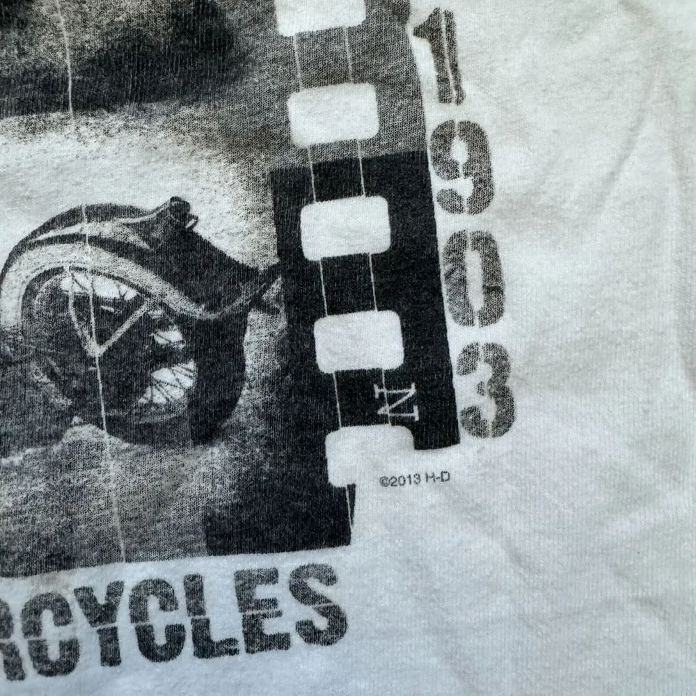 Harley Davidson Men's 2013 H-D Motorcycle San Francisco California‎ White Sz 2XL